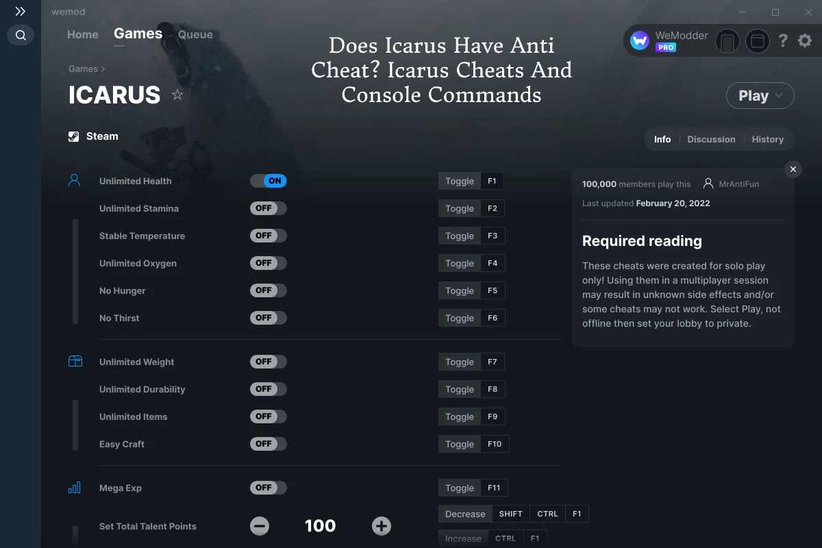 Does Icarus Have Anti Cheat? Icarus Cheats And Console Commands